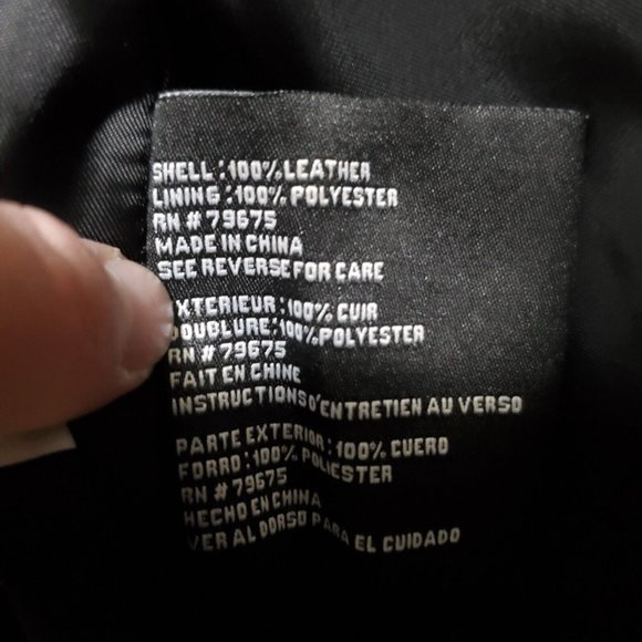 NWT Michael Kors Leather Jacket Moto Black Belt Long Asymmetrical Zip Sz XS READ - Picture 15 of 15